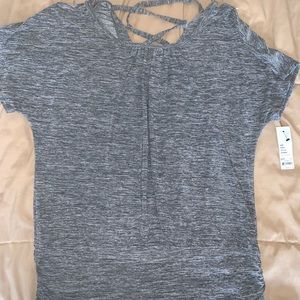 Gray short sleeve shirt